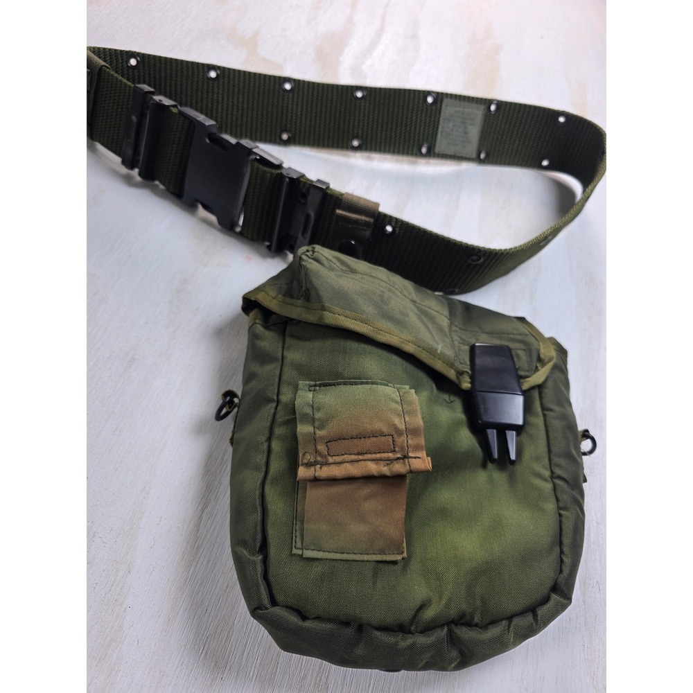 US Military LC-2 Individual Equipment Belt Canteen Pouch Set Olive Drab Medium